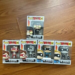 The Incredibles CHASE Funko Pop Bundle (Damaged)